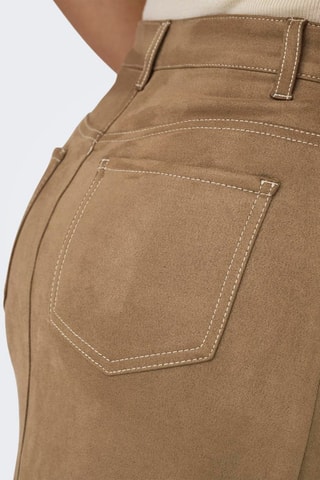 Falda midi - Beige