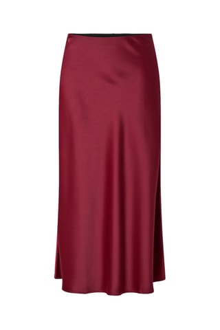 Falda midi - Burdeos - Selected