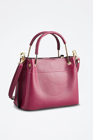 Borsa a mano in pelle Lamy - Viola