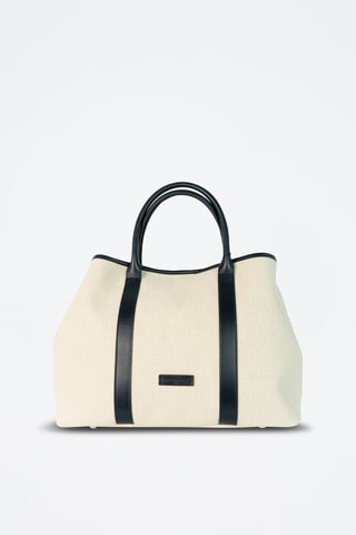 Bolso shopper de piel Diana - Azul marino