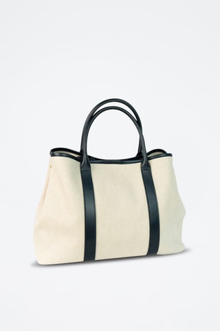Bolso shopper de piel Diana - Azul marino