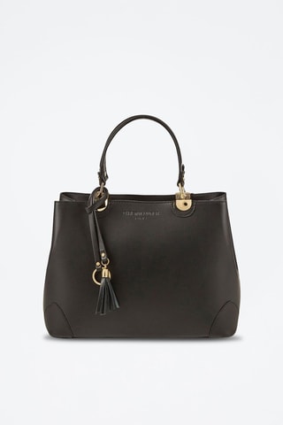 Borsa a mano in pelle Armel - Nero