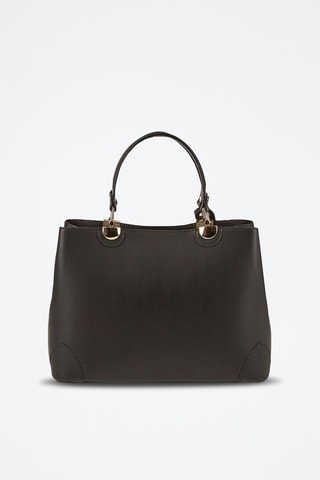 Borsa a mano in pelle Armel - Nero