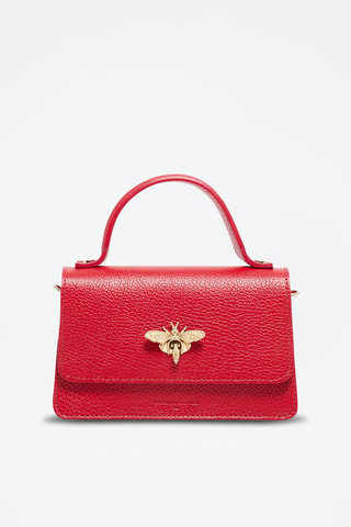 Borsa a mano in pelle Lily - Rosso