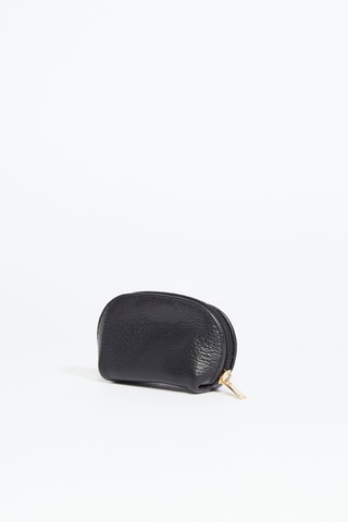 Portamonete in pelle Nika - Nero