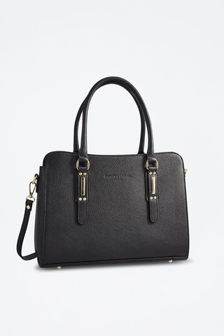 Borsa a mano in pelle Lys - Nero