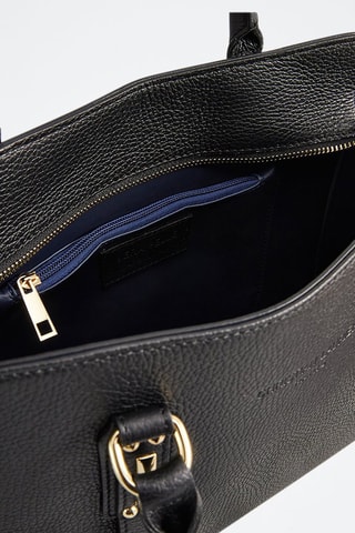 Borsa a mano in pelle Lys - Nero