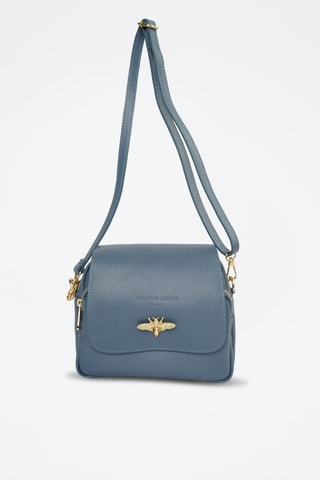 Borsa a tracolla in pelle Beeza  - Celeste