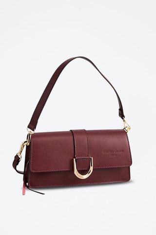 Borsa a tracolla in pelle Hazel - Bordeaux