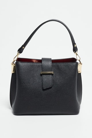 Borsa a mano in pelle Lessie - Nero