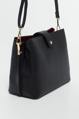 Borsa a mano in pelle Lessie - Nero