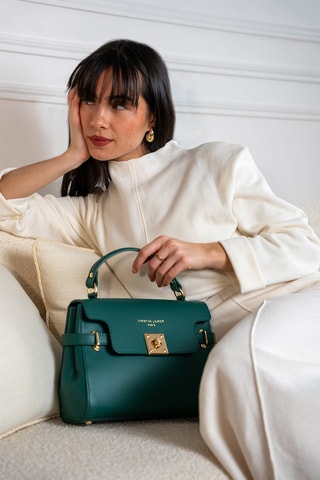 Borsa a mano in pelle Swang - Verde
