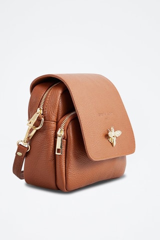 Borsa a tracolla in pelle Beeza - Cammello