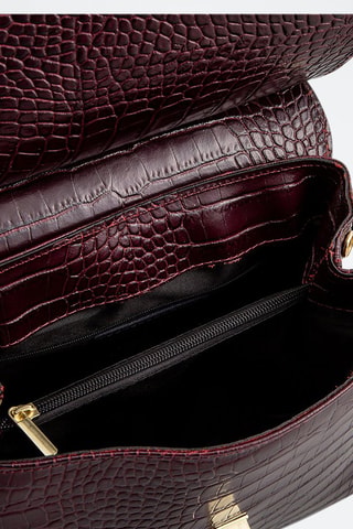 Borsa a tracolla in pelle Emy - Bordeaux