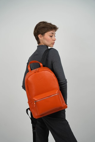 Zaino in pelle Libre - Arancione