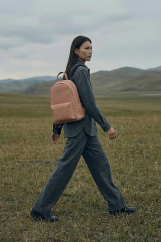 Zaino in pelle Libre - Beige