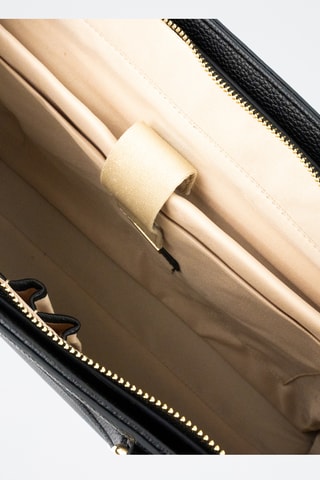 Borsa a mano in pelle Nya - Nero