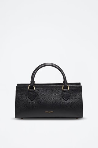 Borsa a mano in pelle Alexine - Nero