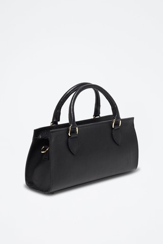 Borsa a mano in pelle Alexine - Nero