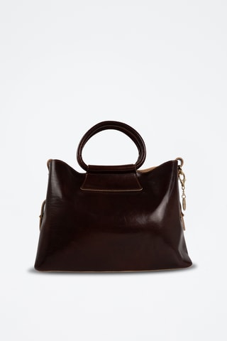 Borsa a mano in pelle Savannah - Marrone