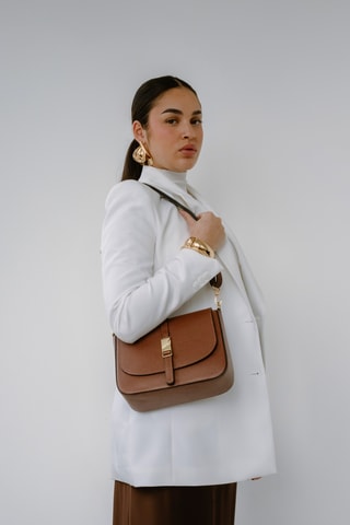 Borsa a tracolla in pelle Chloé - Marrone