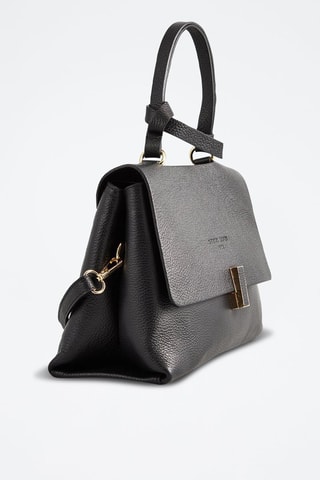 Borsa a mano in pelle Eva - Nero