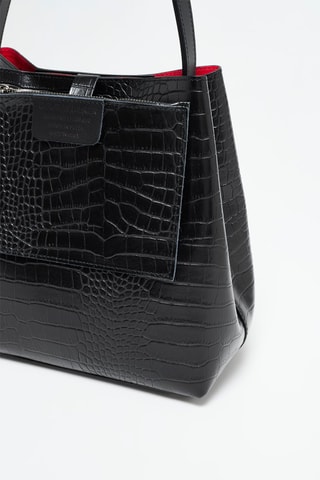 Borsa a mano in pelle Lola - Nero