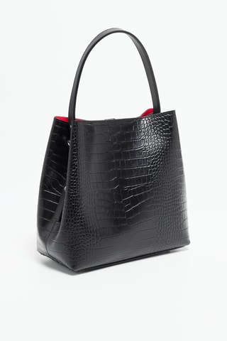 Borsa a mano in pelle Lola - Nero