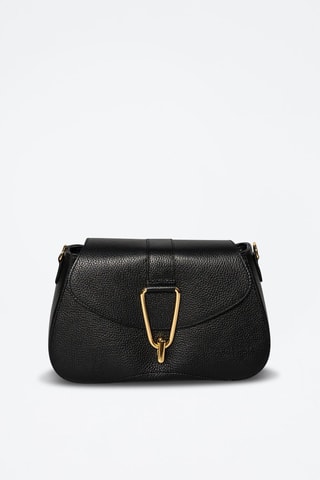 Borsa a tracolla in pelle Leorad - Nero