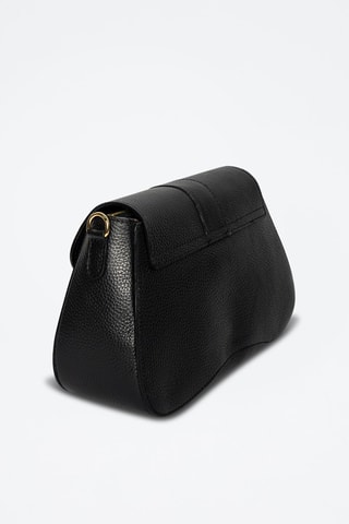 Borsa a tracolla in pelle Leorad - Nero