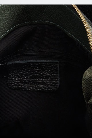 Borsa a mano in pelle Lamy - Nero e verde