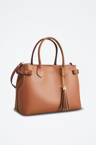 Borsa a mano in pelle Anita - Marrone