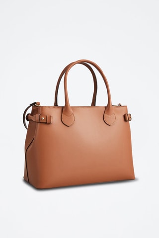 Borsa a mano in pelle Anita - Marrone