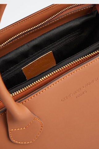 Borsa a mano in pelle Anita - Marrone