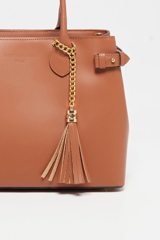 Borsa a mano in pelle Anita - Marrone