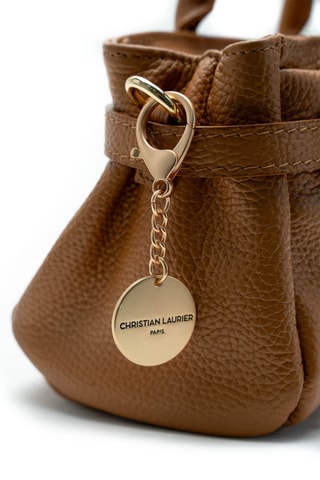 Borsa a mano in pelle Leana - Marrone
