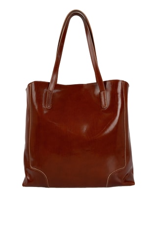Bolso de piel Costa - Marrón