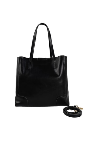 Bolso de piel Costa - Negro