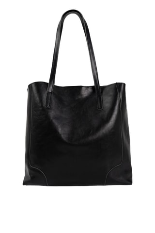 Bolso de piel Costa - Negro