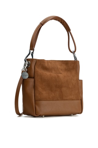 Bolso de piel Zuri - Marrón