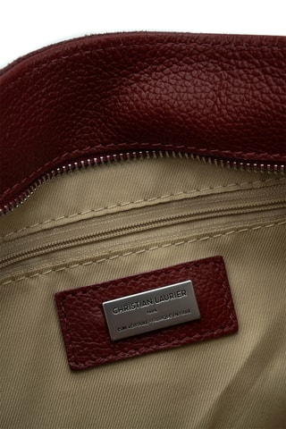 Bolso de piel Zuri - Burdeos