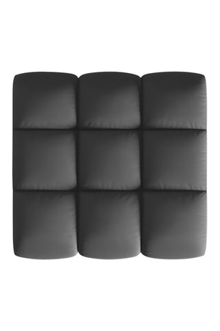 Pouf Halley - Gris - Toucher velours
