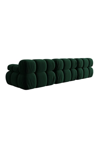 Canapé modulable Tropea - Vert bouteille - 3 places - Toucher velours
