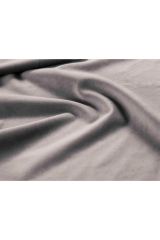 Canapé d'angle droit Luc - Gris clair - 5 places - Toucher velours