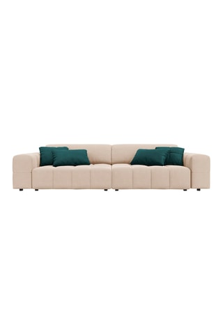 Canapé Luc - Beige - 4 places - Toucher velours