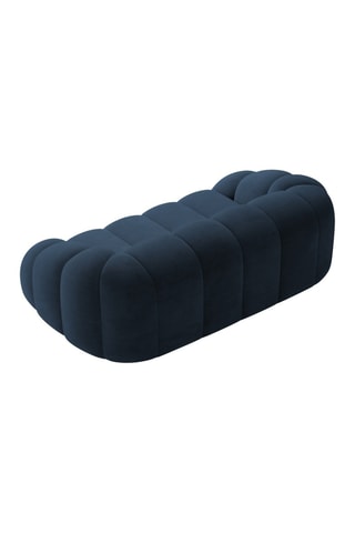 Canapé Lyna - Bleu roi - 3 places - Toucher velours