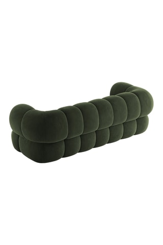 Canapé Maurice - Vert foncé - 3 places - Toucher velours