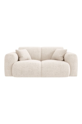 Canapé Théo - Beige - 2 places - Tissu chenille