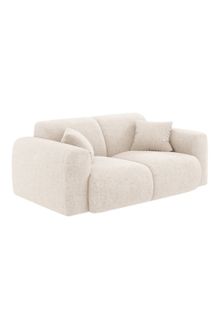 Canapé Théo - Beige - 2 places - Tissu chenille