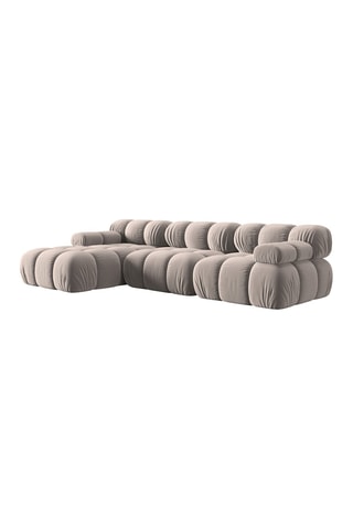 Canapé d'angle gauche modulable Tropea Beige